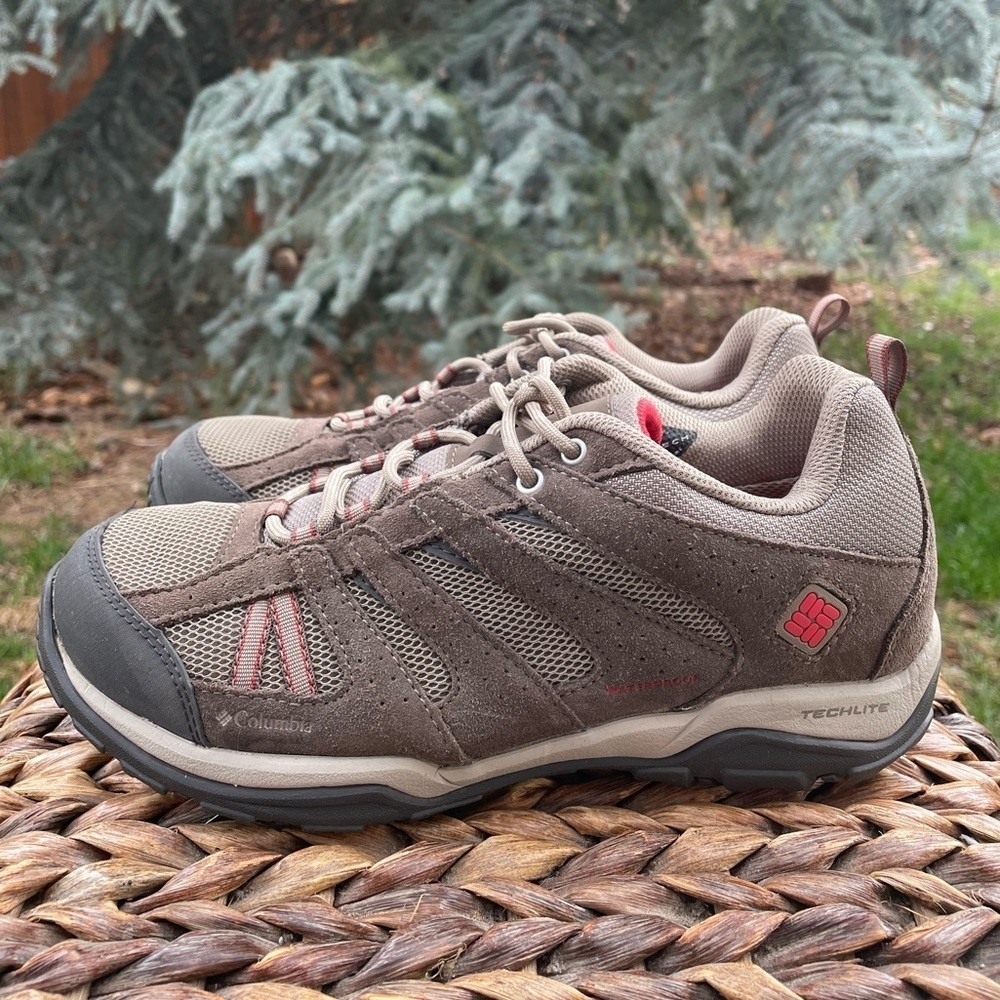 NEW Columbia Dakota Drifter Brown Suede & Mesh Hiking Shoes - Women's size 8.5